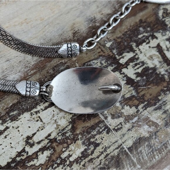 Brighton Retired Galadriel Chain Belt, Silver Plated, Size Small Women main image 8